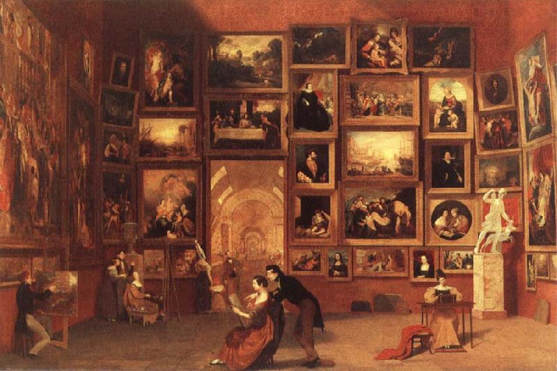 Samuel FB Morse Gallery of the Louvre Sweden oil painting art